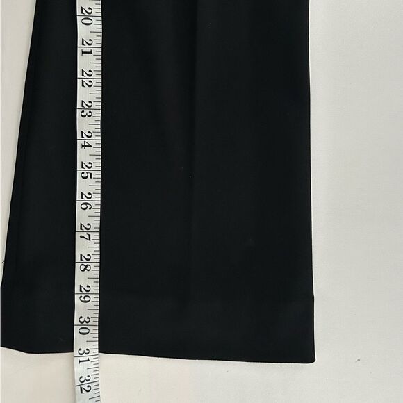 White House Black Market Black Sailor Style Pearl Button Boot Cut Pants Size 6 - Picture 3 of 12